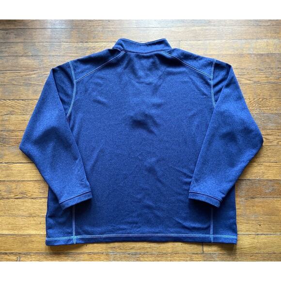 PEBBLE BEACH Performance Blue 1/4 Zip Long Sleeve Pullover sz XL - Picture 7 of 8